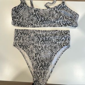 Target High Waisted Snakeskin Bikini